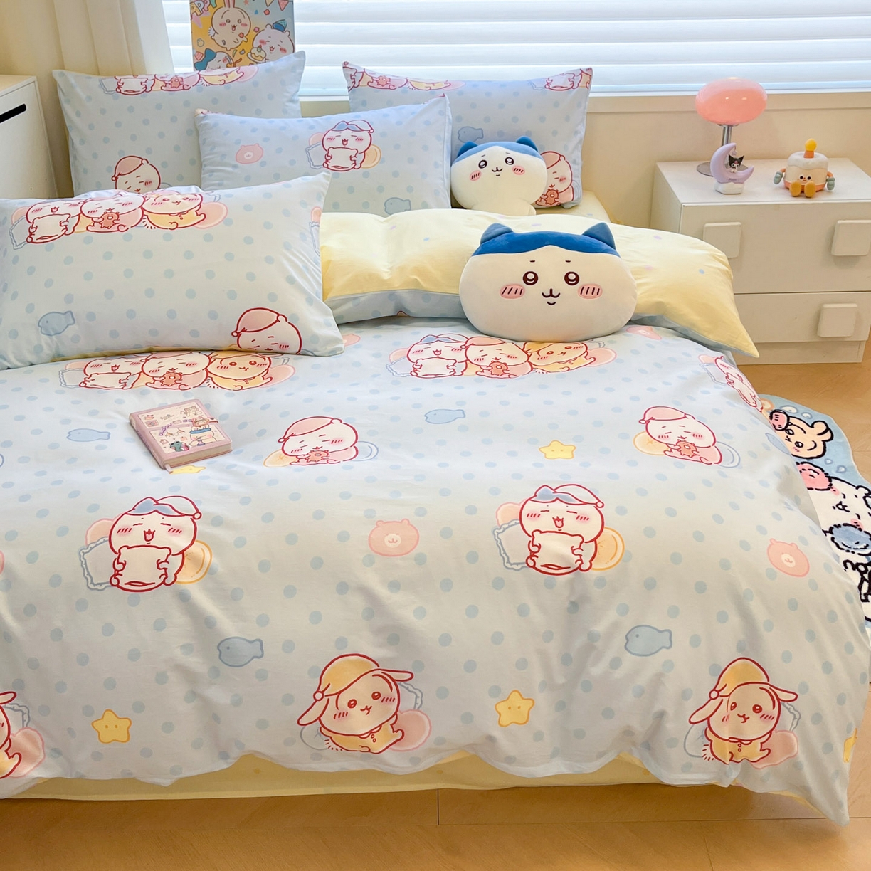 91家纺网 家纺一手货源 找家纺 （总）暮思家居 2026新款正版授权吉伊卡哇全棉纯棉四件套