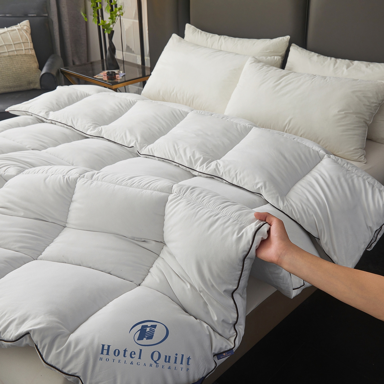 91家纺网 家纺一手货源 找家纺 （总）雅颂缘 2026新款爆款酒店同款羽丝绒被子加厚冬被羽丝绒被芯