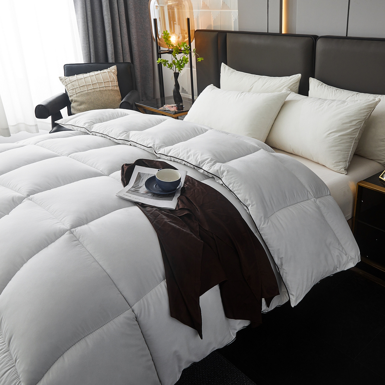 91家纺网 家纺一手货源 找家纺 （总）雅颂缘 2026新款爆款酒店同款羽丝绒被子加厚冬被羽丝绒被芯