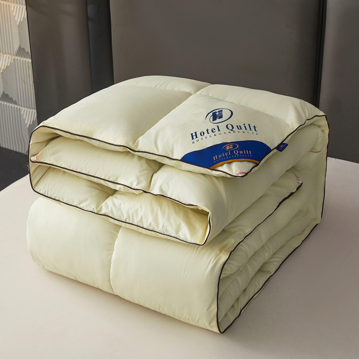 雅颂缘 2026新款爆款酒店同款羽丝绒被子加厚冬被羽丝绒被芯 米黄色