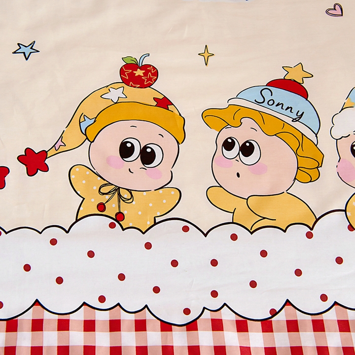 91家纺网 家纺一手货源 找家纺 （总）芭伯妮 2026新款全棉AB版幼儿园三件套宝宝午睡被子六件套儿童被套多件套（第一批）