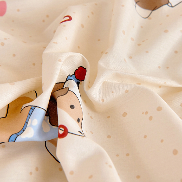 91家纺网 家纺一手货源 找家纺 芭伯妮 2026新款全棉AB版幼儿园三件套宝宝午睡被子六件套儿童被套多件套（第一批） 旺星卧室