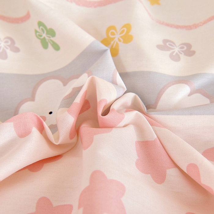 91家纺网 家纺一手货源 找家纺 芭伯妮 2026新款全棉AB版幼儿园三件套宝宝午睡被子六件套儿童被套多件套（第一批） 甜妹日记