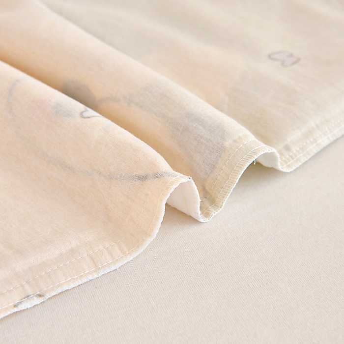 91家纺网 家纺一手货源 找家纺 芭伯妮 2026新款全棉AB版幼儿园三件套宝宝午睡被子六件套儿童被套多件套（第一批） 熊猫鸭鸭乐-绿