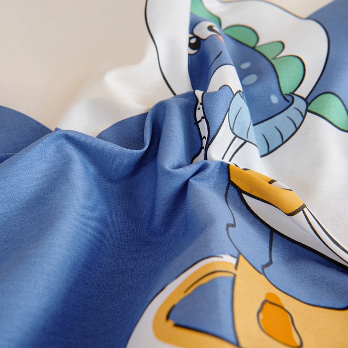 91家纺网 家纺一手货源 找家纺 芭伯妮 2026新款全棉AB版幼儿园三件套宝宝午睡被子六件套儿童被套多件套（第一批） 星际恐龙