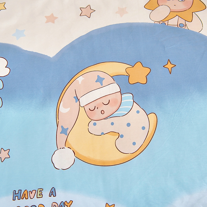 91家纺网 家纺一手货源 找家纺 芭伯妮 2026新款全棉AB版幼儿园三件套宝宝午睡被子六件套儿童被套多件套（第一批） 星梦童话