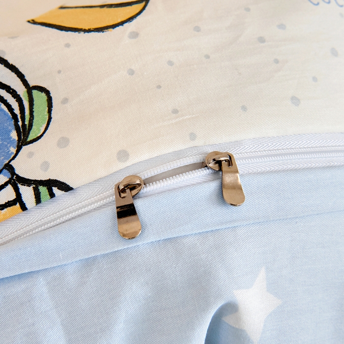 91家纺网 家纺一手货源 找家纺 芭伯妮 2026新款全棉AB版幼儿园三件套宝宝午睡被子六件套儿童被套多件套（第一批） 星际仔仔