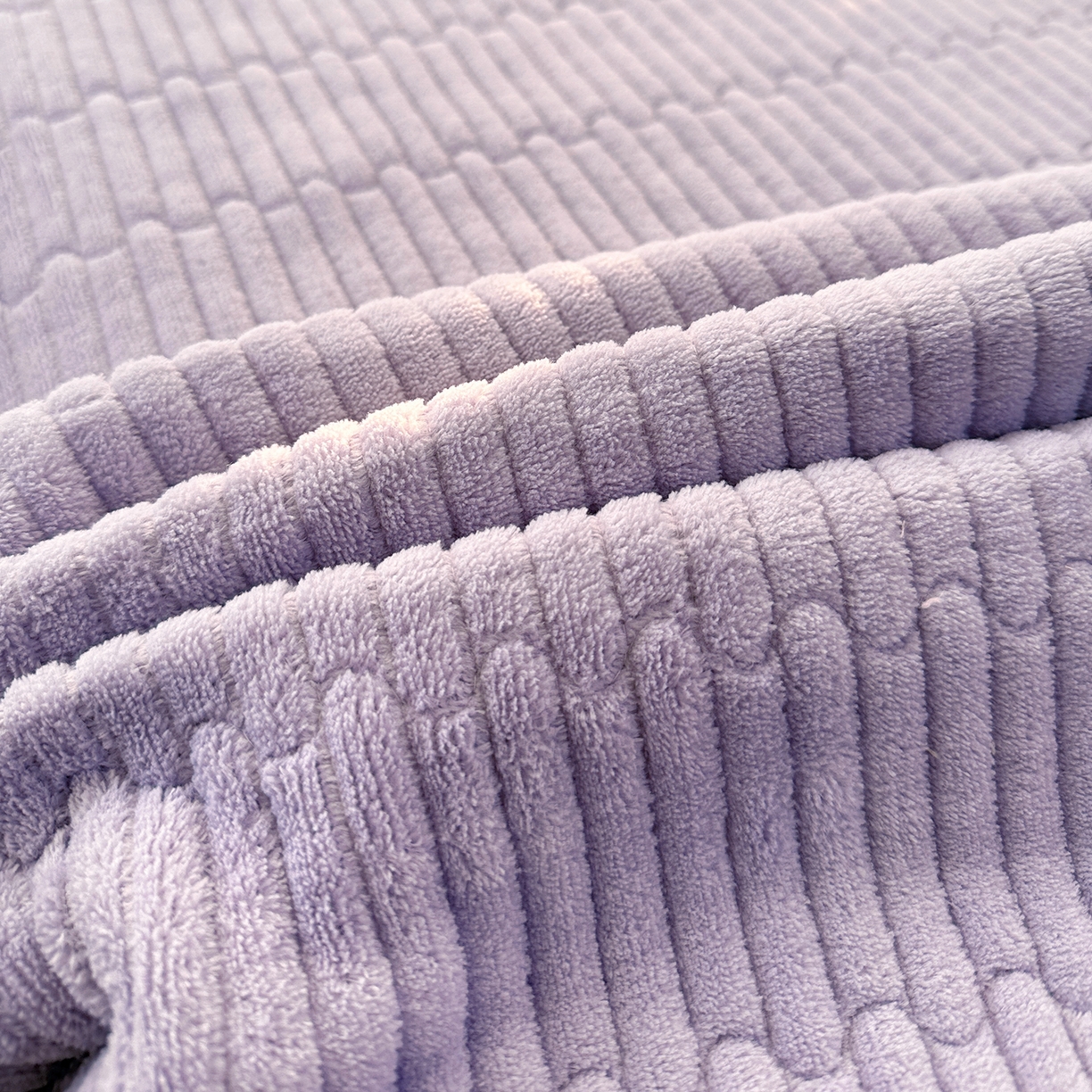 91家纺网 家纺一手货源 找家纺 恒尚居 2026新款A双层纱B牛奶绒床盖双面两用夹棉床单学生床垫床褥子系列二 紫罗花【A双层纱-B牛奶绒】