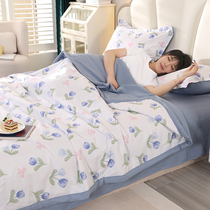 91家纺网 家纺一手货源 找家纺 （总）延遥 2026新款亲肤水洗棉夏被夏凉被夏被四件套