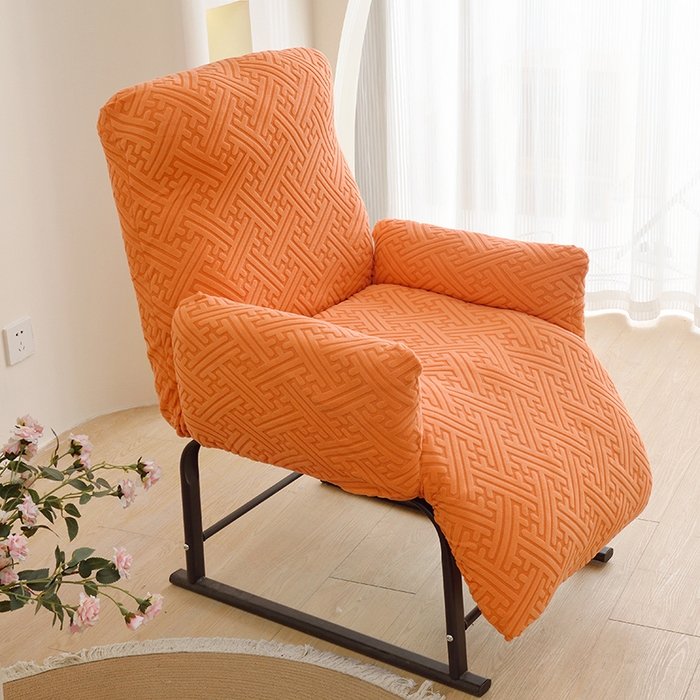 91家纺网 家纺一手货源 找家纺 （总）启博家纺 2025新款磨毛提花绒功能款办公躺椅套