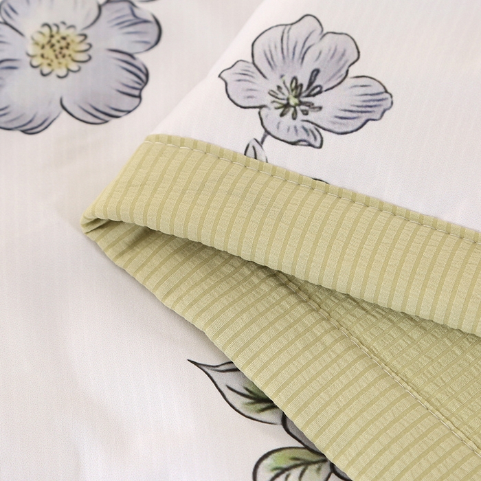 91家纺网 家纺一手货源 找家纺 延遥 2026新款亲肤水洗棉夏被夏凉被夏被四件套 花想容