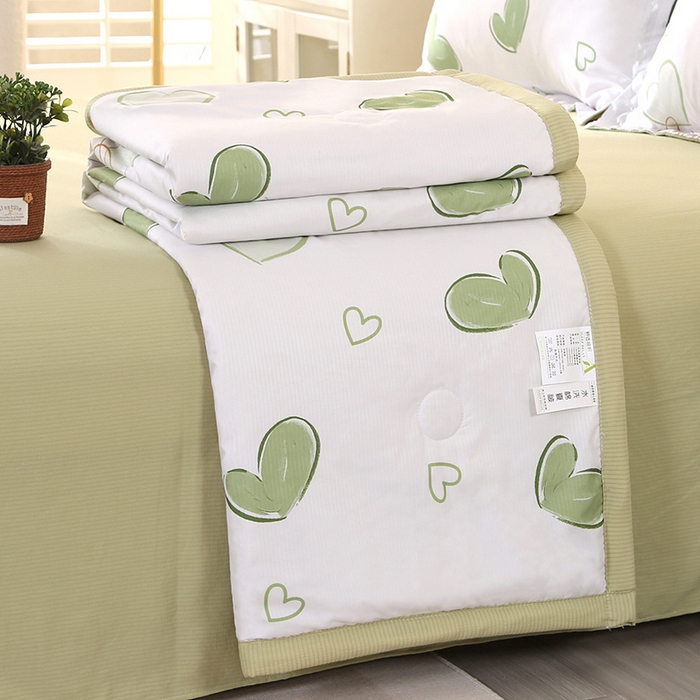 91家纺网 家纺一手货源 找家纺 延遥 2026新款亲肤水洗棉夏被夏凉被夏被四件套 花意浓