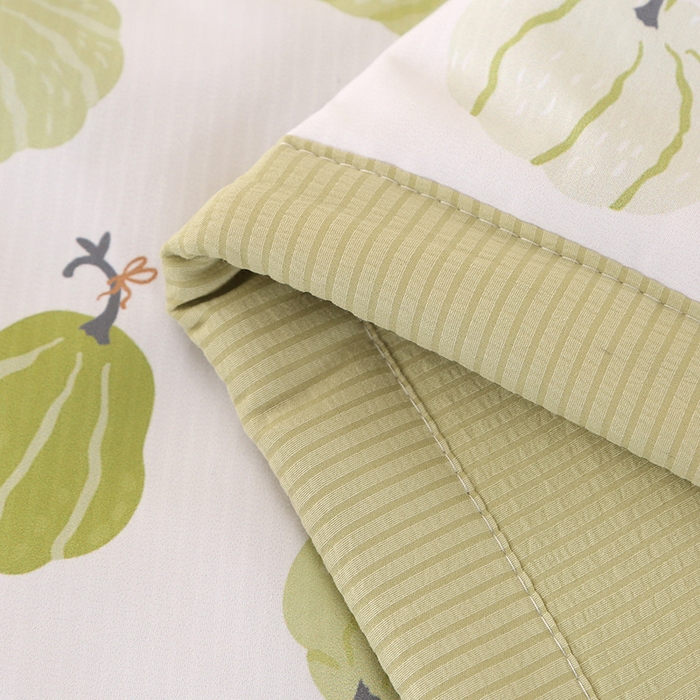 91家纺网 家纺一手货源 找家纺 延遥 2026新款亲肤水洗棉夏被夏凉被夏被四件套 小南瓜