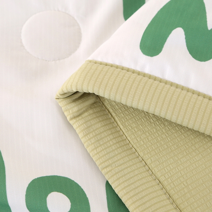 91家纺网 家纺一手货源 找家纺 延遥 2026新款亲肤水洗棉夏被夏凉被夏被四件套 音乐狗