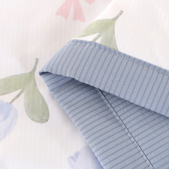 91家纺网 家纺一手货源 找家纺 延遥 2026新款亲肤水洗棉夏被夏凉被夏被四件套 郁金香