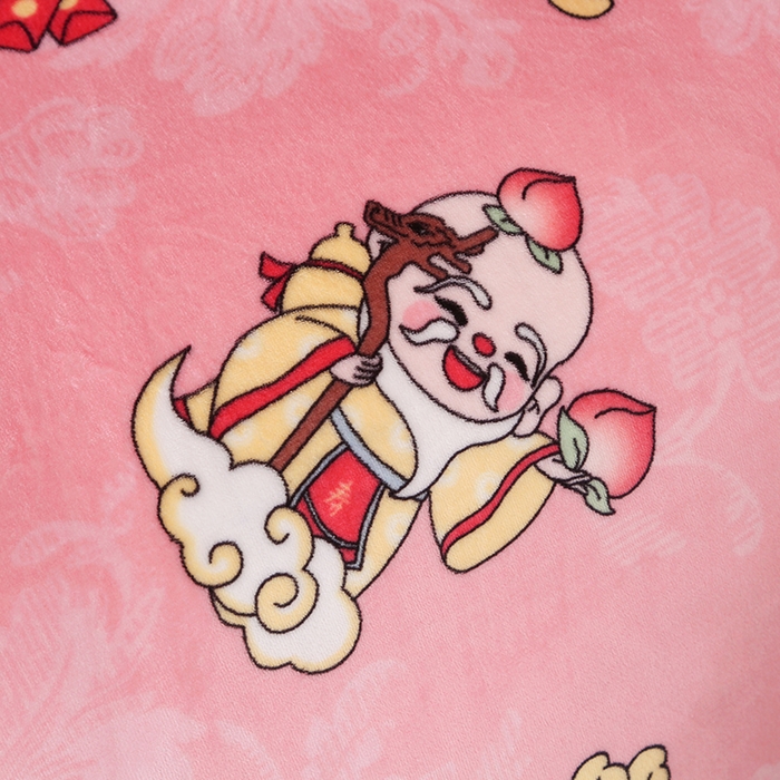 91家纺网 家纺一手货源 找家纺 雨洋家纺 2025新款学生季加厚保暖牛奶绒金貂绒婴儿宝宝学生三件套  八方来财