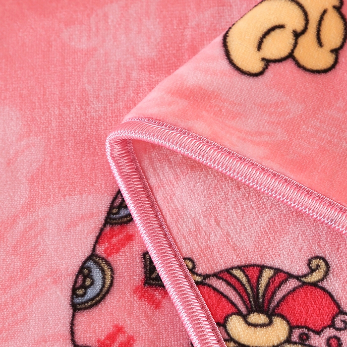 91家纺网 家纺一手货源 找家纺 雨洋家纺 2025新款学生季加厚保暖牛奶绒金貂绒婴儿宝宝学生三件套  八方来财