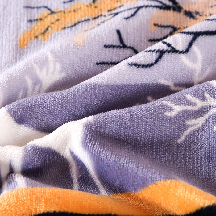 91家纺网 家纺一手货源 找家纺 雨洋家纺 2025新款学生季加厚保暖牛奶绒金貂绒婴儿宝宝学生三件套 一鹿有你