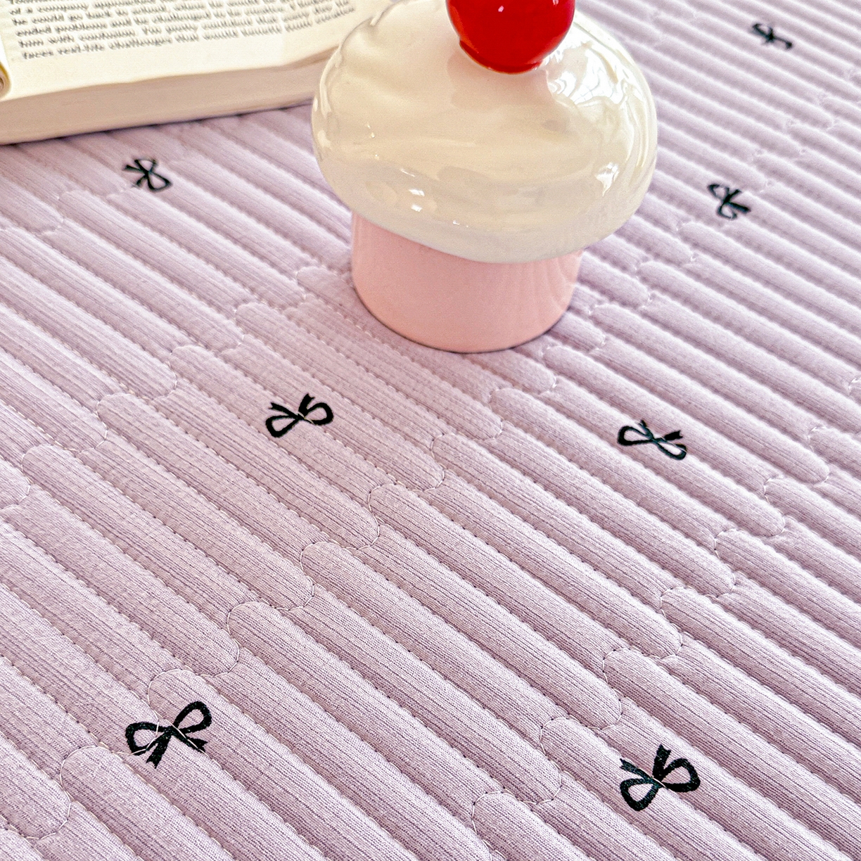 91家纺网 家纺一手货源 找家纺 恒尚居 2026新款A双层纱B牛奶绒床盖双面两用夹棉床单学生床垫床褥子 紫萱【A双层纱-B牛奶绒】