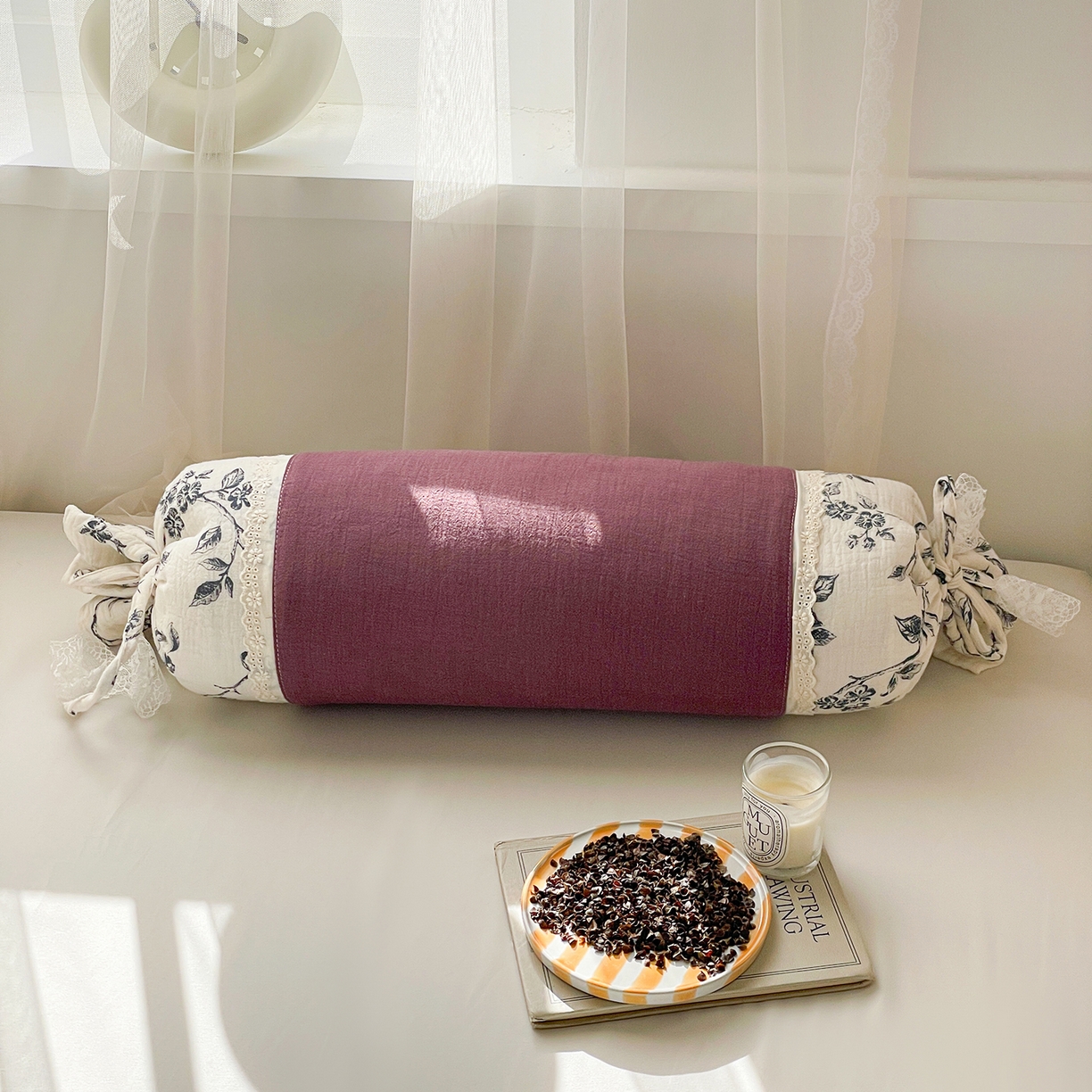 91家纺网 家纺一手货源 找家纺 （总）亦帆枕芯 2025新款多功能枕糖果形荞麦颈椎抱枕透气新生儿侧睡枕枕头枕芯