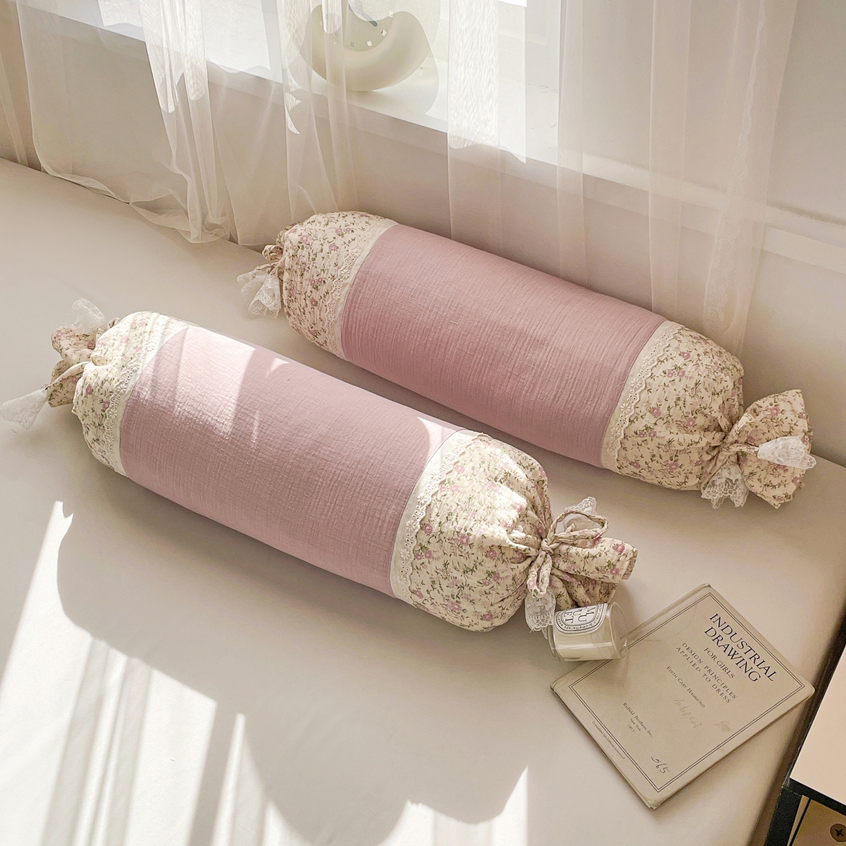 91家纺网 家纺一手货源 找家纺 亦帆枕芯 2025新款多功能枕糖果形荞麦颈椎抱枕透气新生儿侧睡枕枕头枕芯 香芋紫-全棉糖果枕