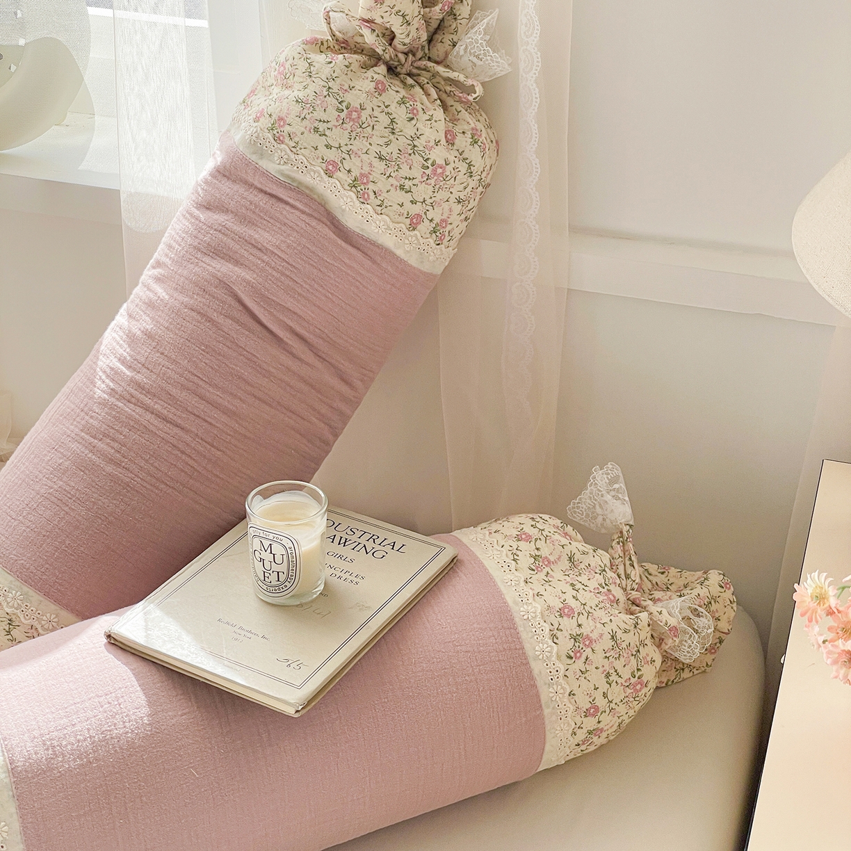 91家纺网 家纺一手货源 找家纺 亦帆枕芯 2025新款多功能枕糖果形荞麦颈椎抱枕透气新生儿侧睡枕枕头枕芯 香芋紫-全棉糖果枕