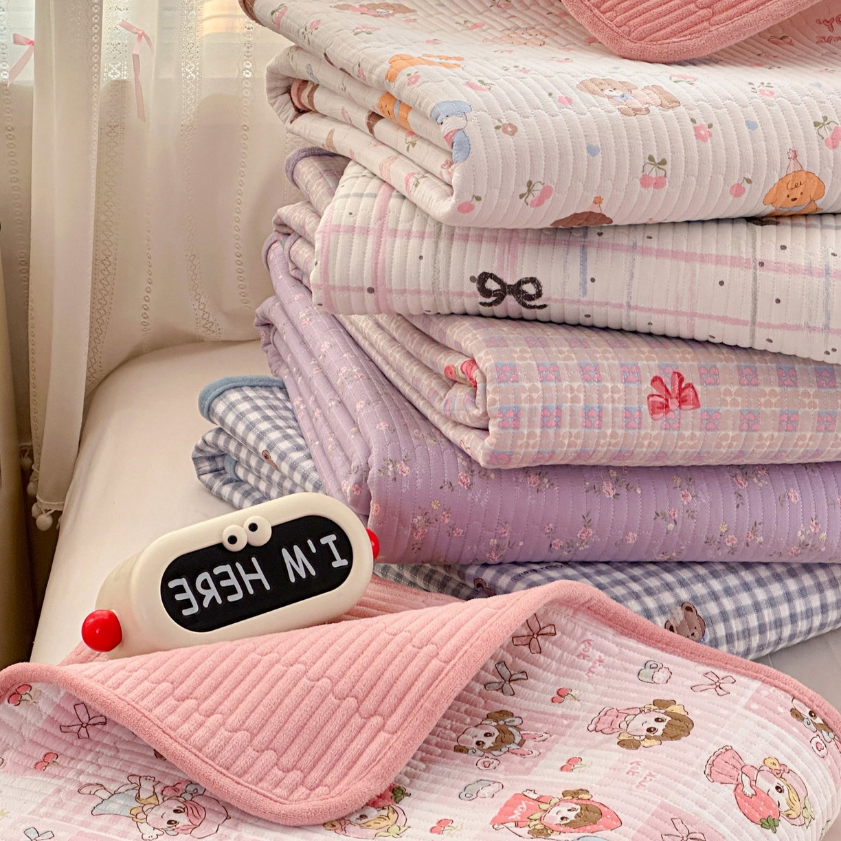 91家纺网 家纺一手货源 找家纺 恒尚居 2026新款A双层纱B牛奶绒床盖双面两用夹棉床单学生床垫床褥子 组合图仅供参考不可下单