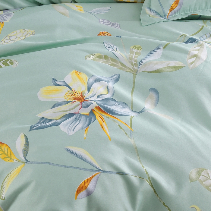 91家纺网 家纺一手货源 找家纺 赫然家纺 新款舒适柔软亲肤爆款芦荟棉四件套货源充足 花露优雨