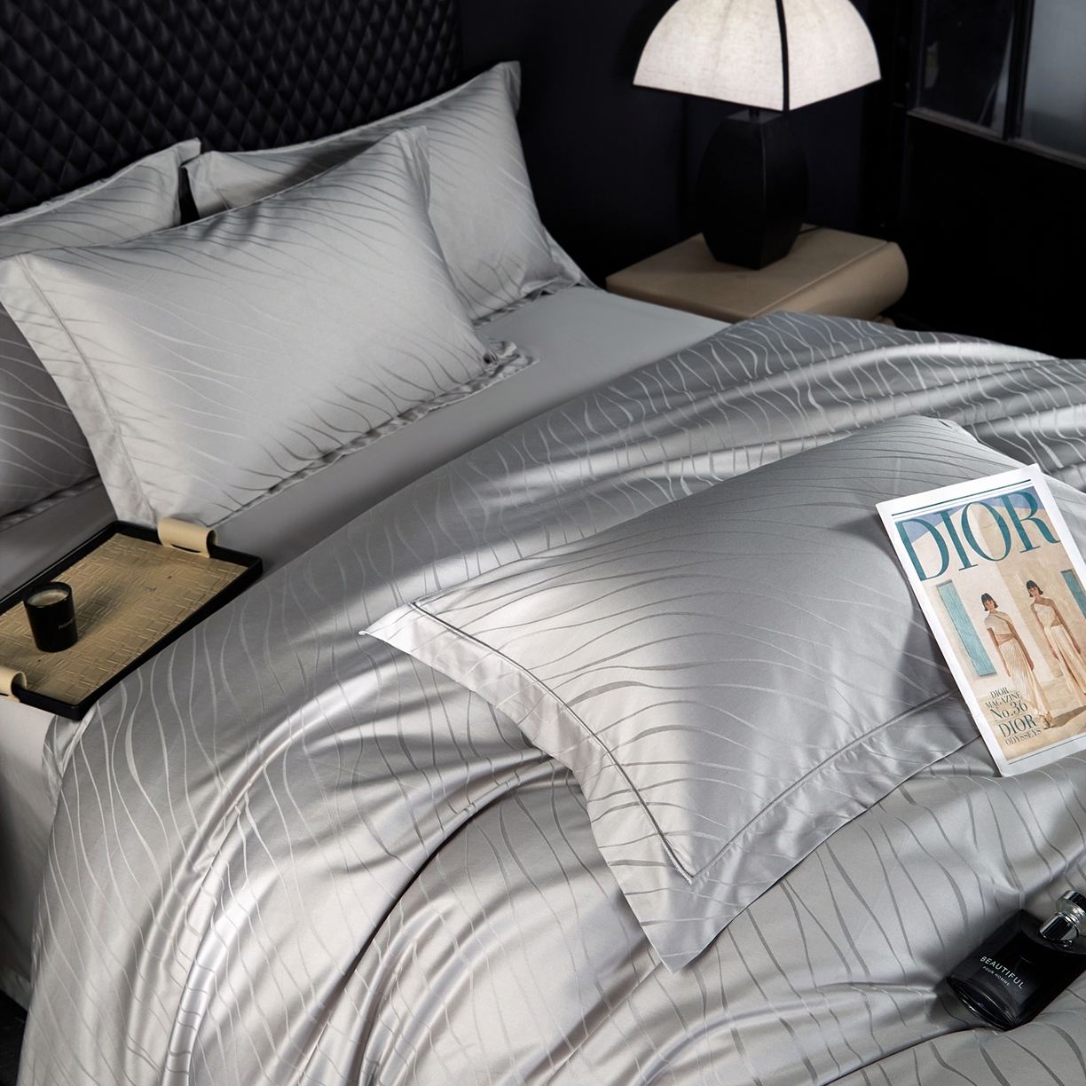 91家纺网 家纺一手货源 找家纺 （总）淳绵家居 2025新款长绒棉提花纯棉四件套贡缎全棉被套床上用品-布拉诺