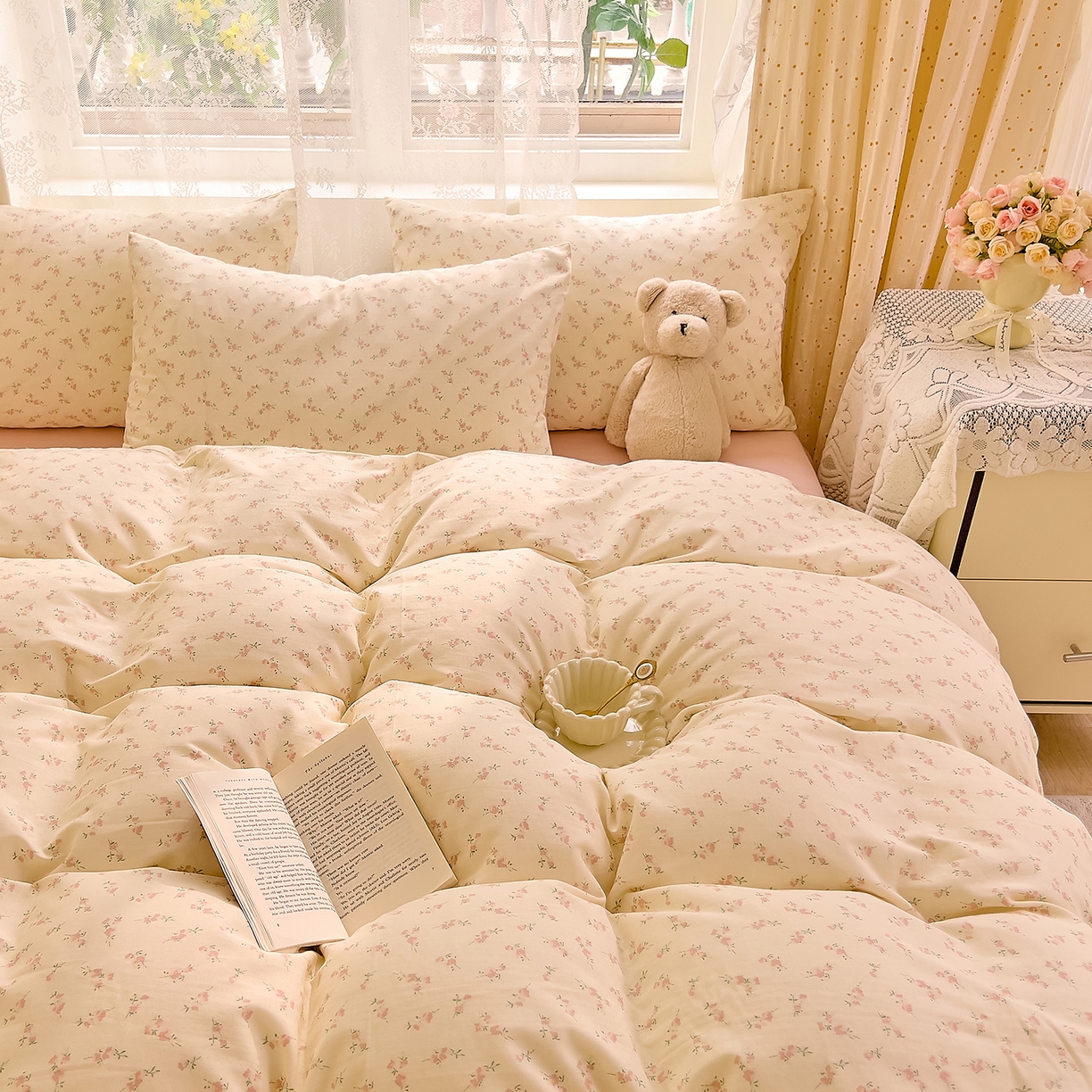 91家纺网 家纺一手货源 找家纺 （总）DoDo 兜兜 2026新款全棉纯棉柔软双层纱套件系列（可定做尺寸）