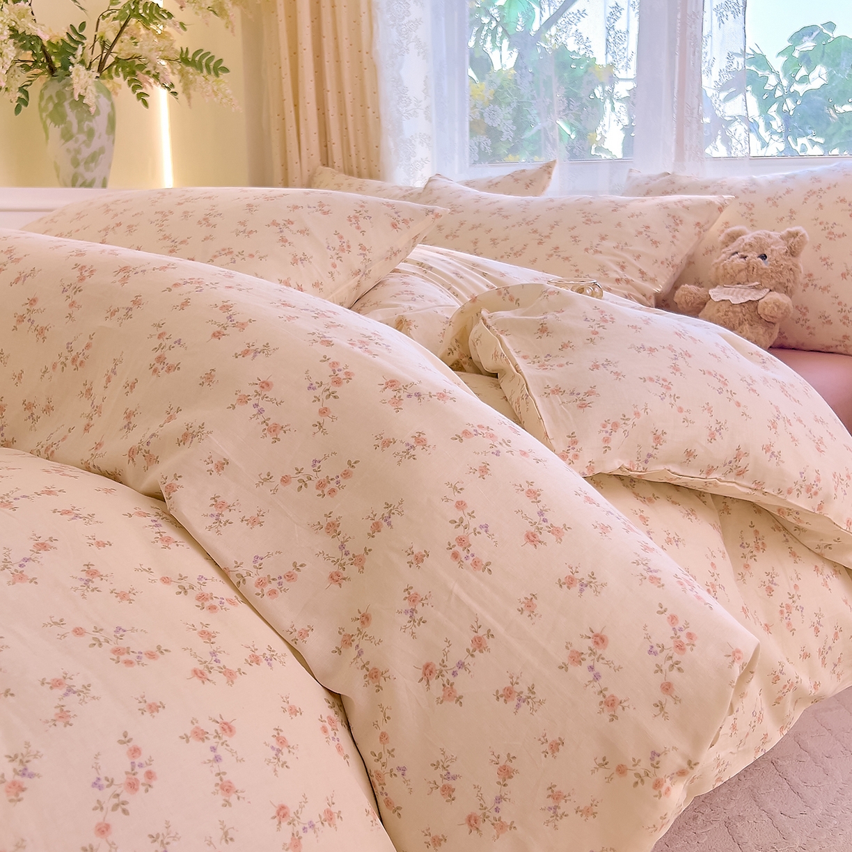 DoDo 兜兜 2026新款全棉纯棉柔软双层纱套件系列（可定做尺寸） 美娜