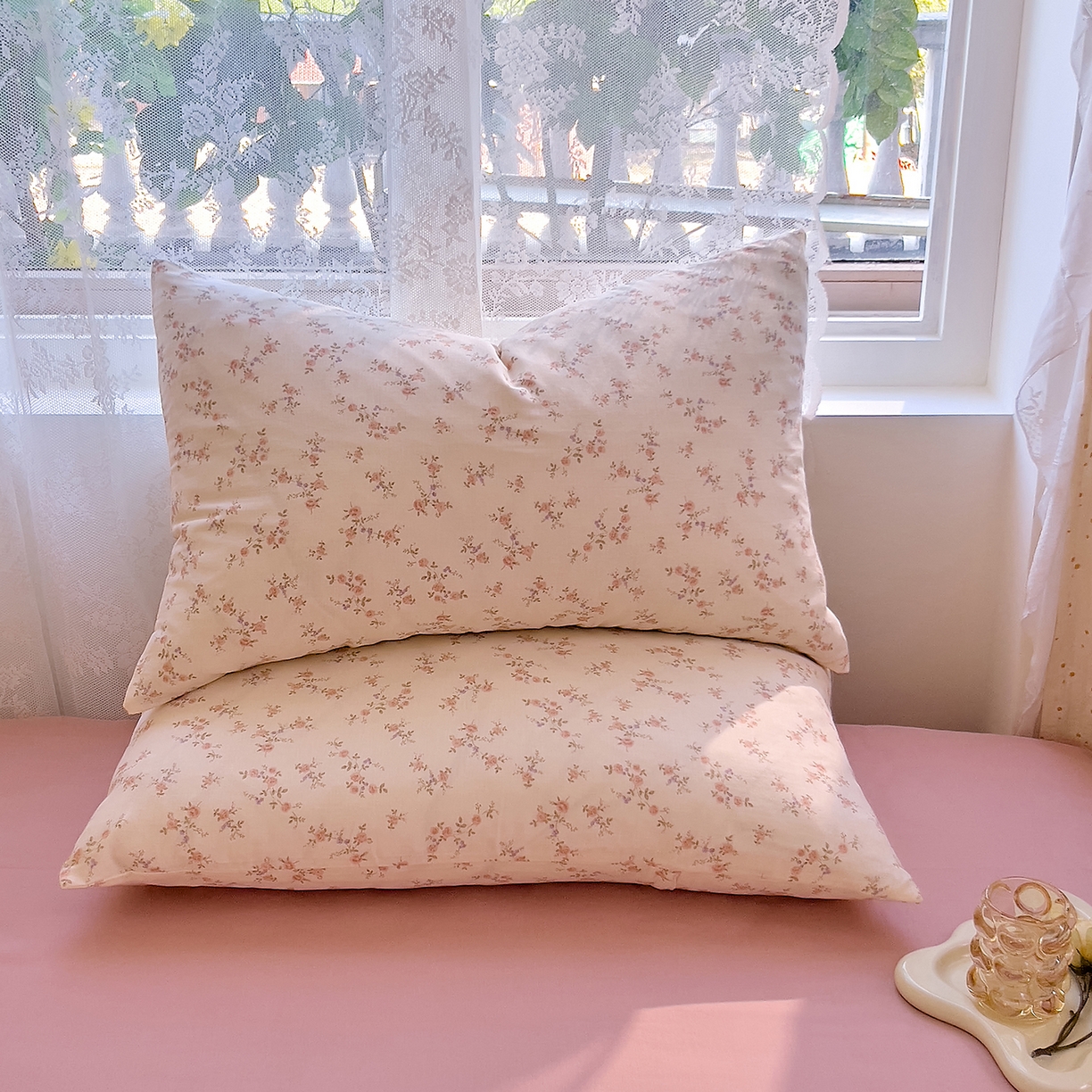 91家纺网 家纺一手货源 找家纺 DoDo 兜兜 2026新款全棉纯棉柔软双层纱套件系列（可定做尺寸） 美娜