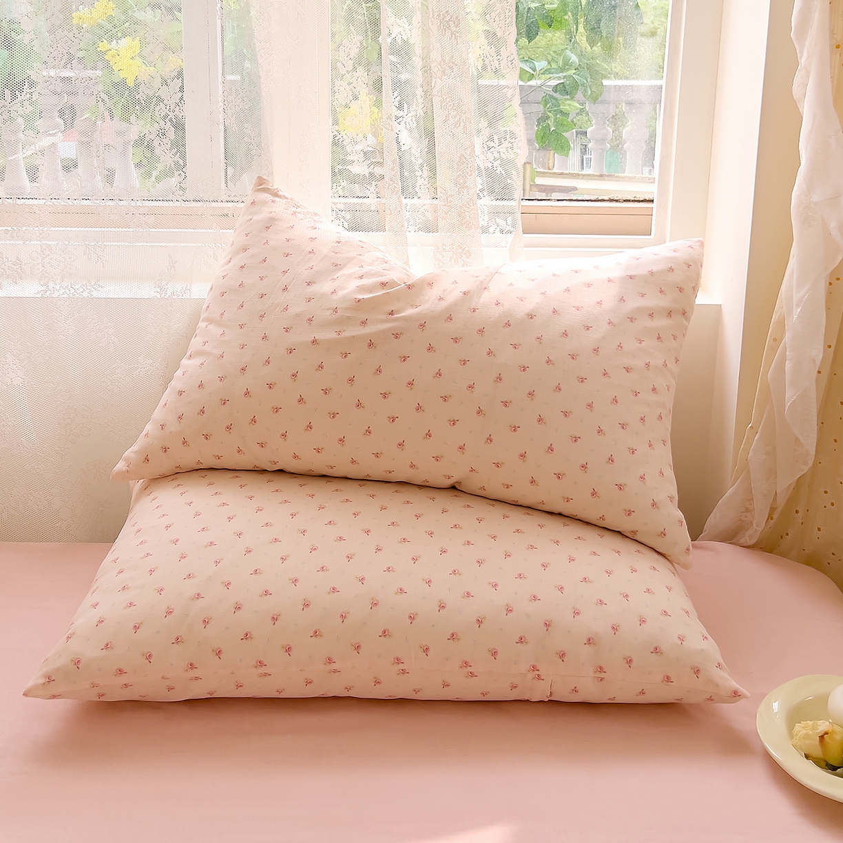 91家纺网 家纺一手货源 找家纺 DoDo 兜兜 2026新款全棉纯棉柔软双层纱套件系列（可定做尺寸） 安妮