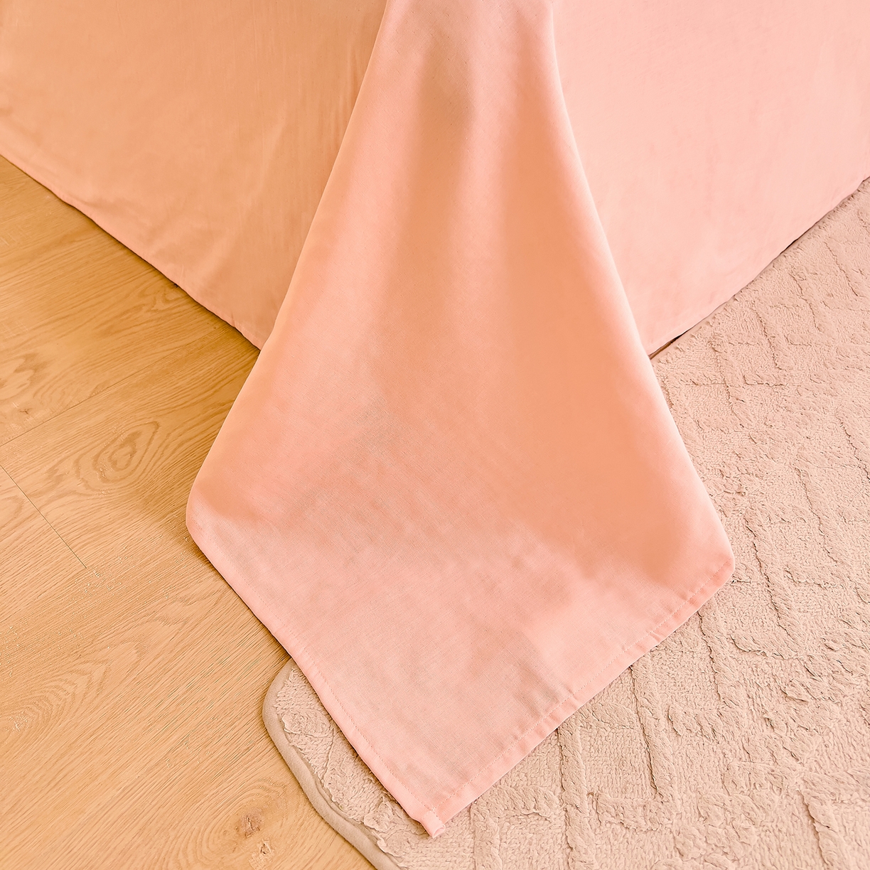 91家纺网 家纺一手货源 找家纺 DoDo 兜兜 2026新款全棉纯棉柔软双层纱套件系列（可定做尺寸） 含笑-粉