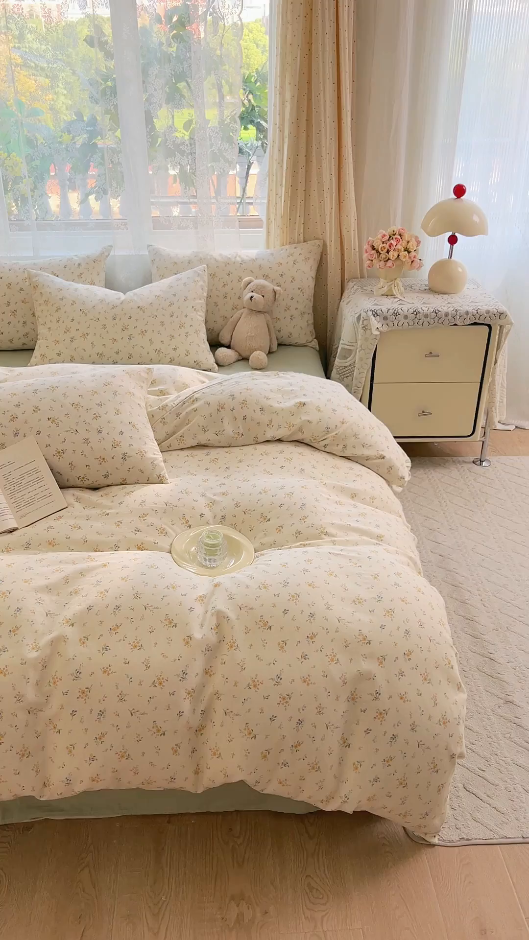 91家纺网 家纺一手货源 找家纺 DoDo 兜兜 2026新款全棉纯棉柔软双层纱套件系列（可定做尺寸） 伊卡