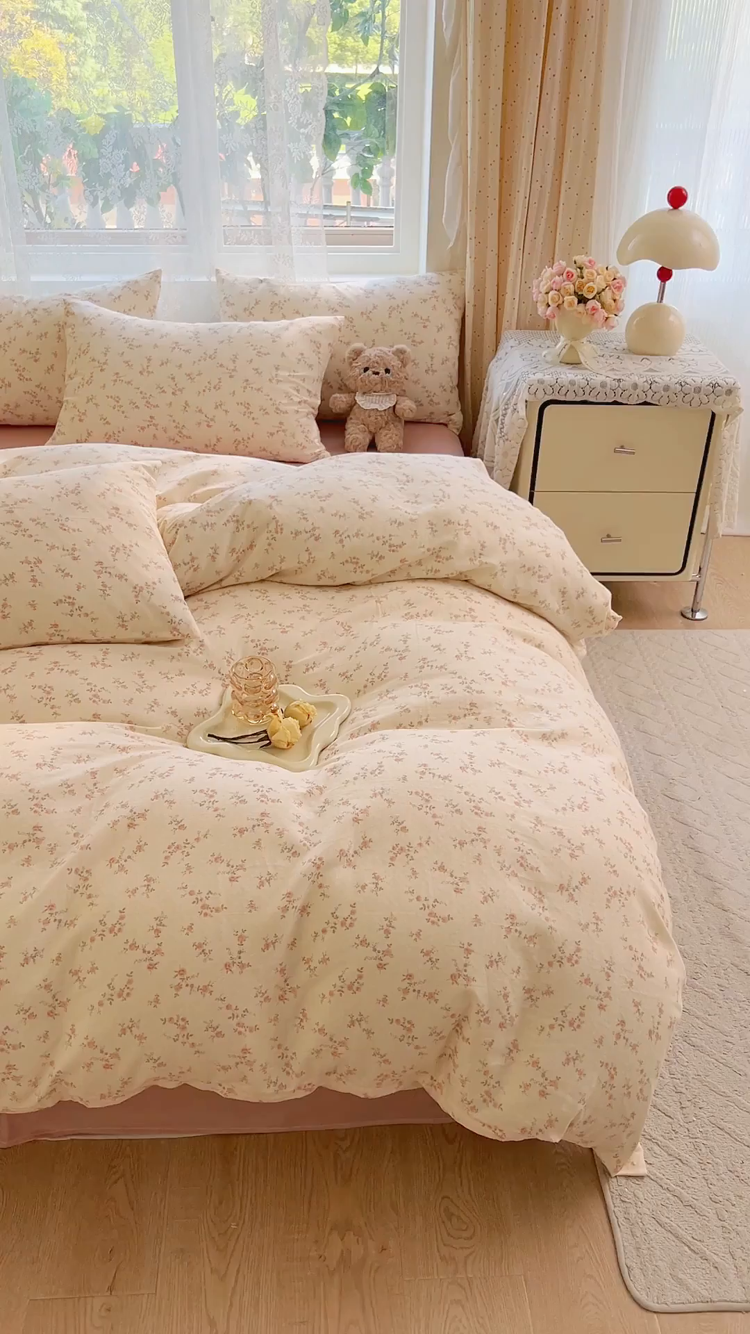 91家纺网 家纺一手货源 找家纺 DoDo 兜兜 2026新款全棉纯棉柔软双层纱套件系列（可定做尺寸） 美娜