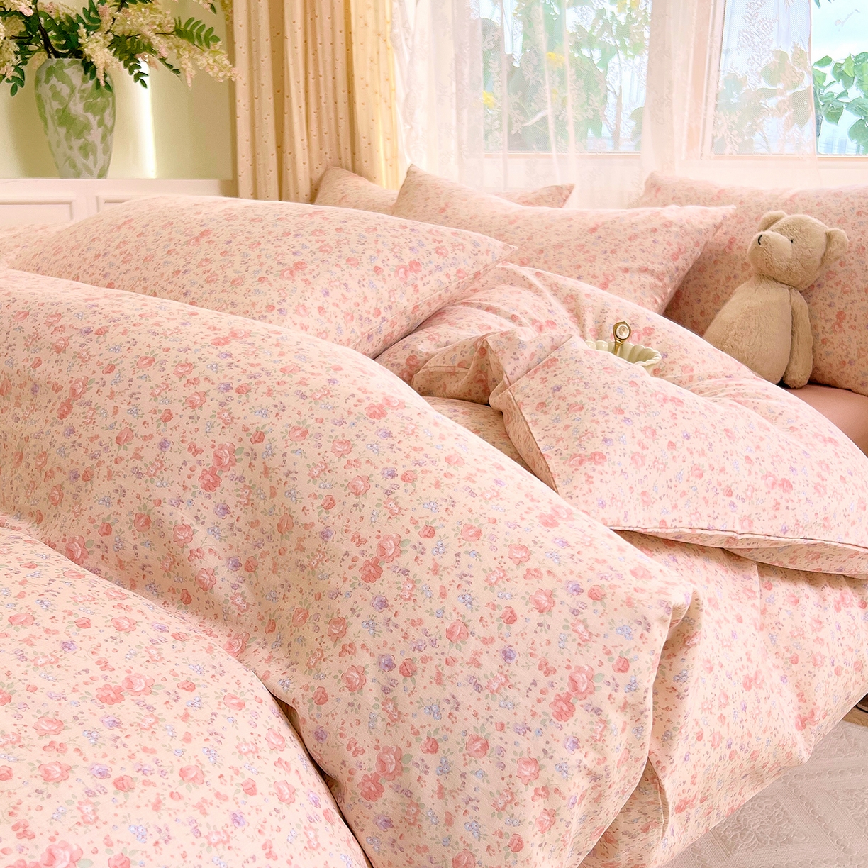 DoDo 兜兜 2026新款全棉纯棉柔软双层纱套件系列（可定做尺寸） 木兮