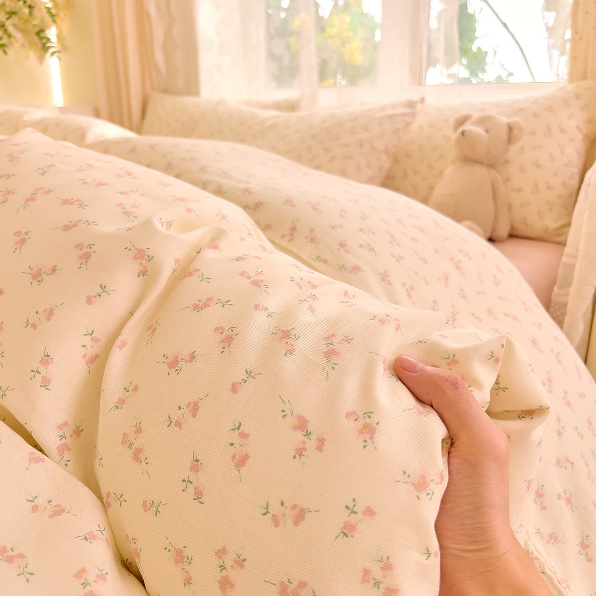 91家纺网 家纺一手货源 找家纺 DoDo 兜兜 2024新款全棉可爱软萌系列单床单 星河漫游