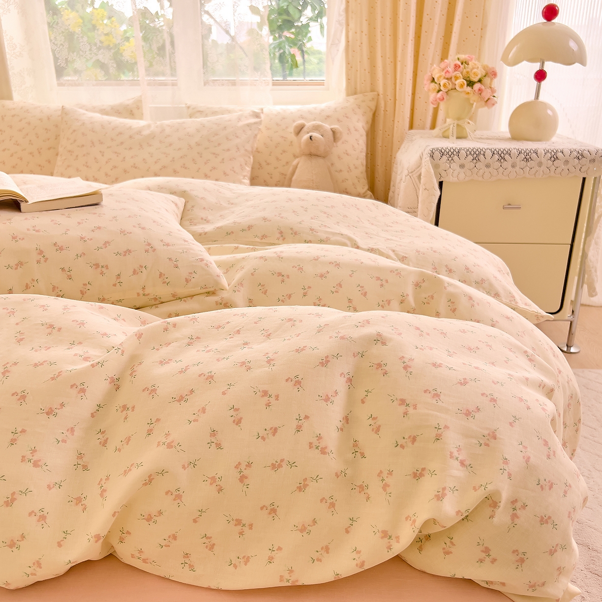 91家纺网 家纺一手货源 找家纺 （总）DoDo 兜兜 2026新款全棉纯棉柔软双层纱单品被套系列（可定做尺寸）