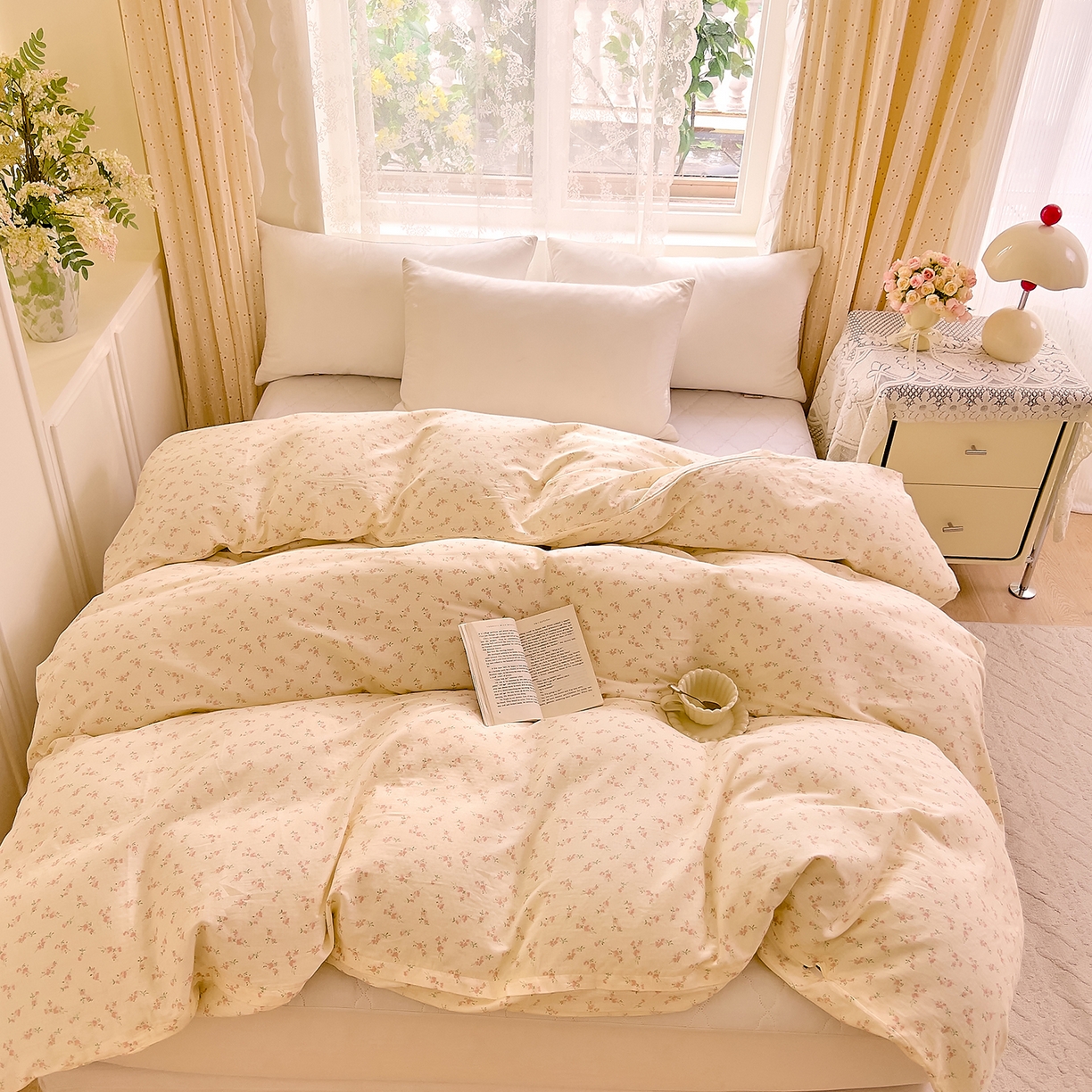 91家纺网 家纺一手货源 找家纺 （总）DoDo 兜兜 2026新款全棉纯棉柔软双层纱单品被套系列（可定做尺寸）