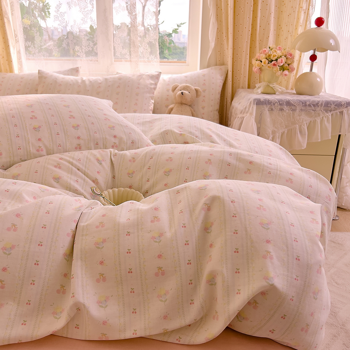 91家纺网 家纺一手货源 找家纺 DoDo 兜兜 2026新款全棉纯棉柔软双层纱单品被套系列（可定做尺寸） 软芙