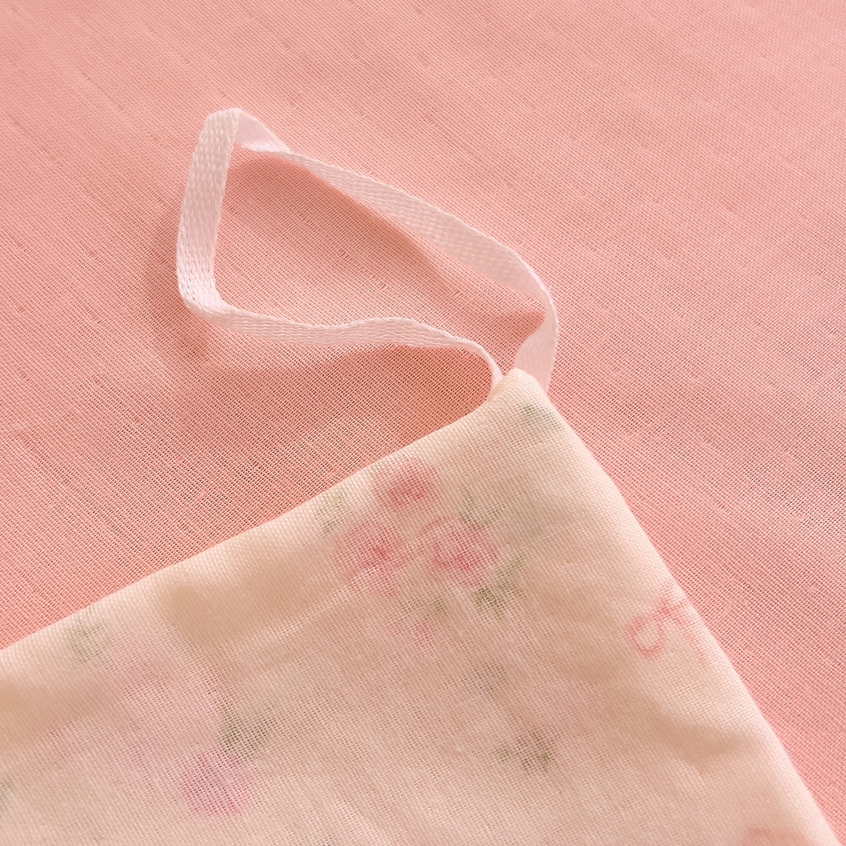 91家纺网 家纺一手货源 找家纺 DoDo 兜兜 2026新款全棉纯棉柔软双层纱单品被套系列（可定做尺寸） 格桑花-粉