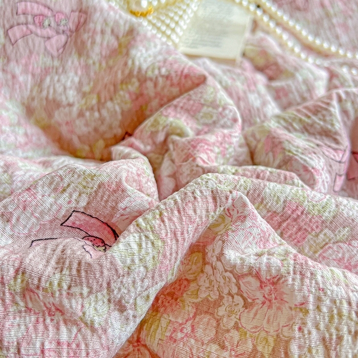 91家纺网 家纺一手货源 找家纺 （总）富米莱（原臻工厂） 2025新款云感赫本风亲肤棉夏被夏凉被空调被四件套