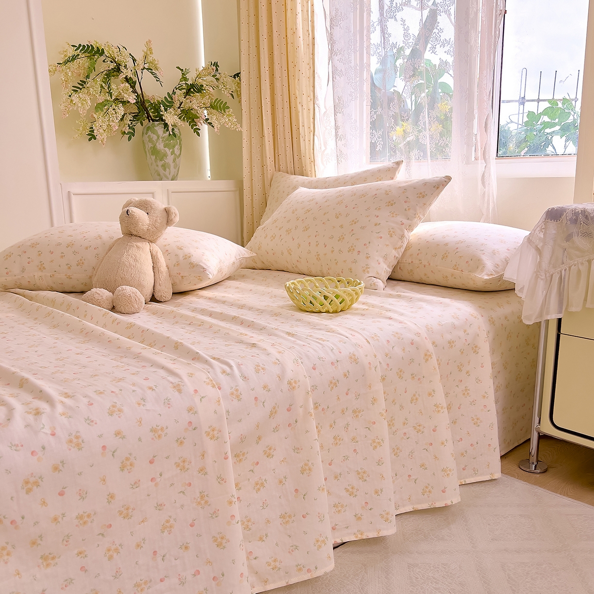 91家纺网 家纺一手货源 找家纺 （总）DoDo 兜兜 2026新款全棉纯棉柔软双层纱单品床单系列（可定做尺寸）