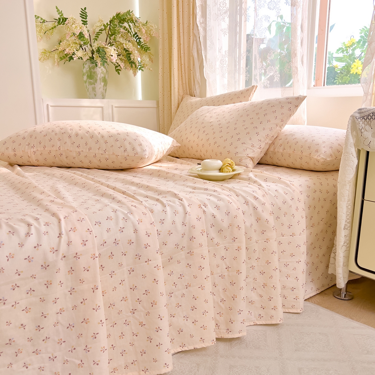 DoDo 兜兜 2026新款全棉纯棉柔软双层纱单品床单系列（可定做尺寸） 乔安娜