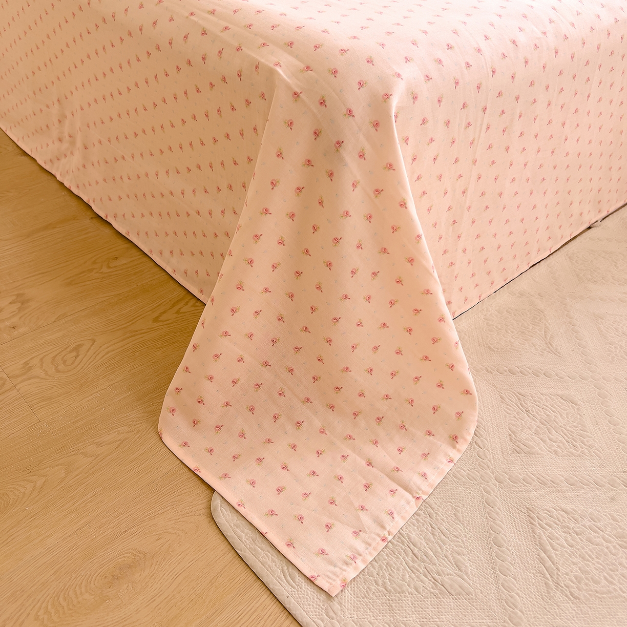 91家纺网 家纺一手货源 找家纺 DoDo 兜兜 2026新款全棉纯棉柔软双层纱单品床单系列（可定做尺寸） 安妮