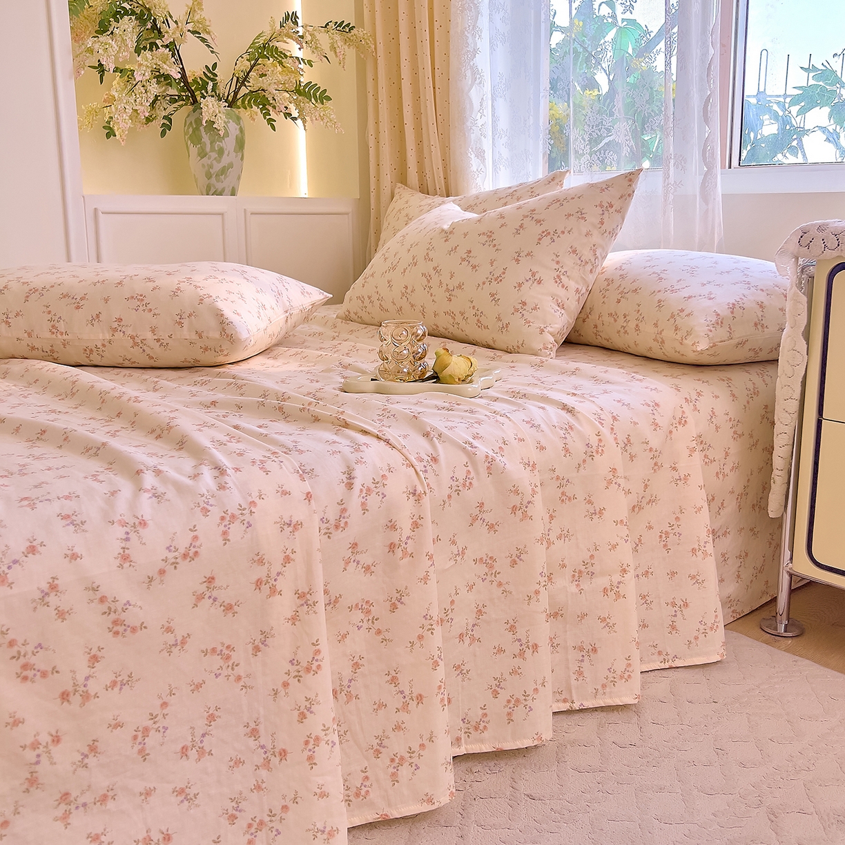 DoDo 兜兜 2026新款全棉纯棉柔软双层纱单品床单系列（可定做尺寸） 美娜