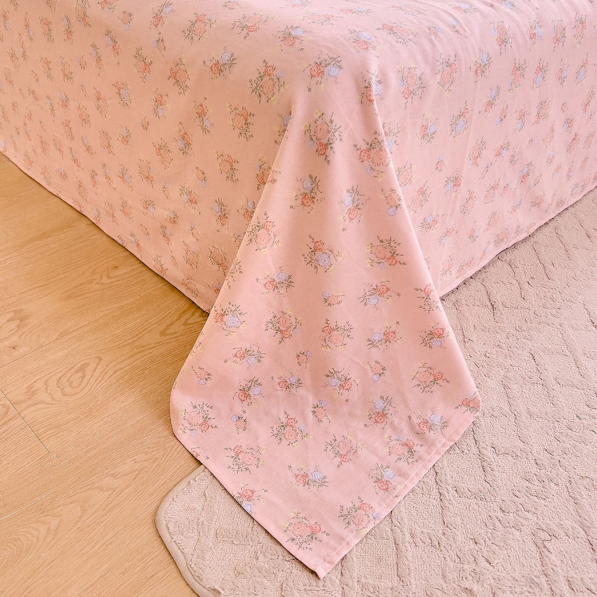 91家纺网 家纺一手货源 找家纺 DoDo 兜兜 2026新款全棉纯棉柔软双层纱单品床单系列（可定做尺寸） 浅茉