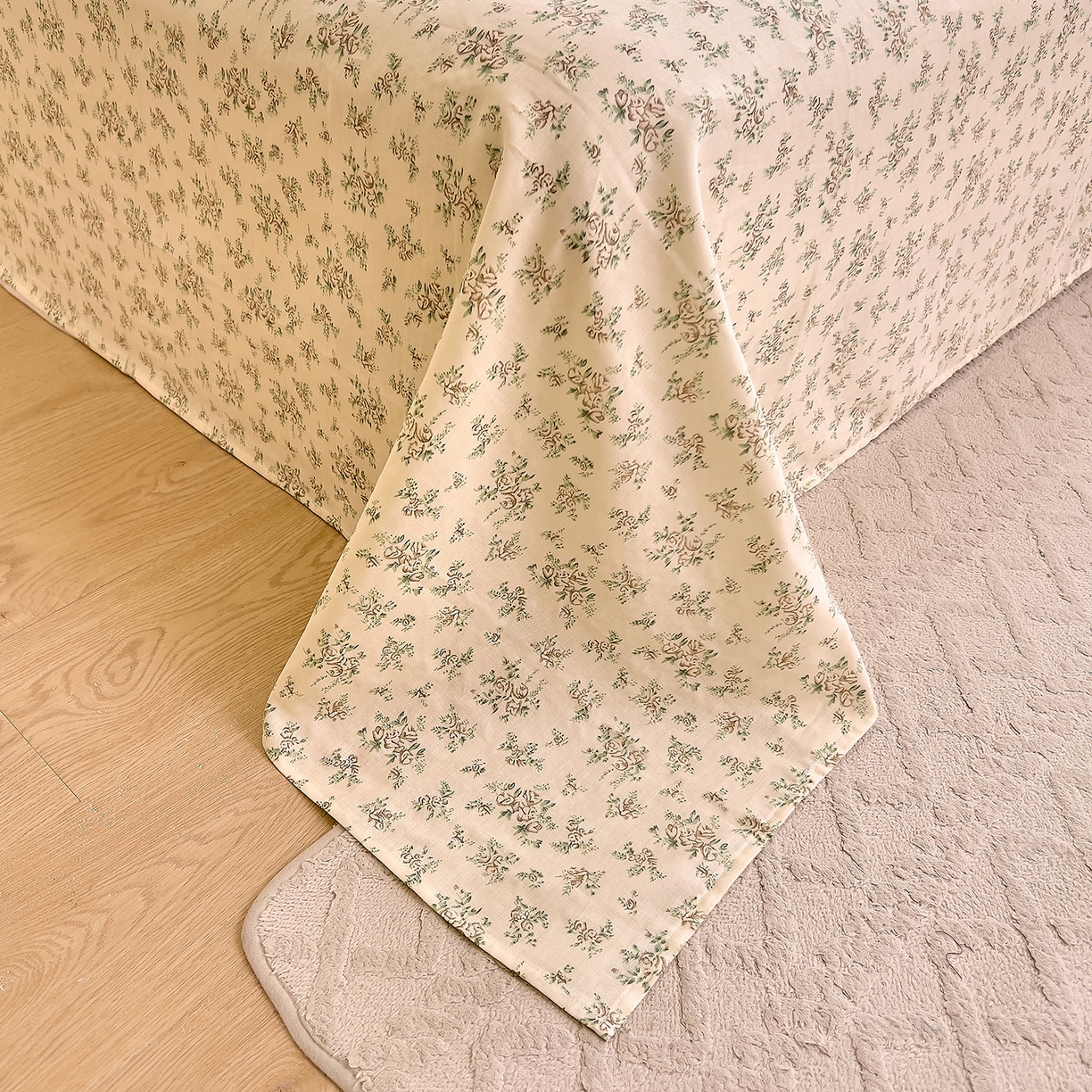 91家纺网 家纺一手货源 找家纺 DoDo 兜兜 2026新款全棉纯棉柔软双层纱单品床单系列（可定做尺寸） 香草