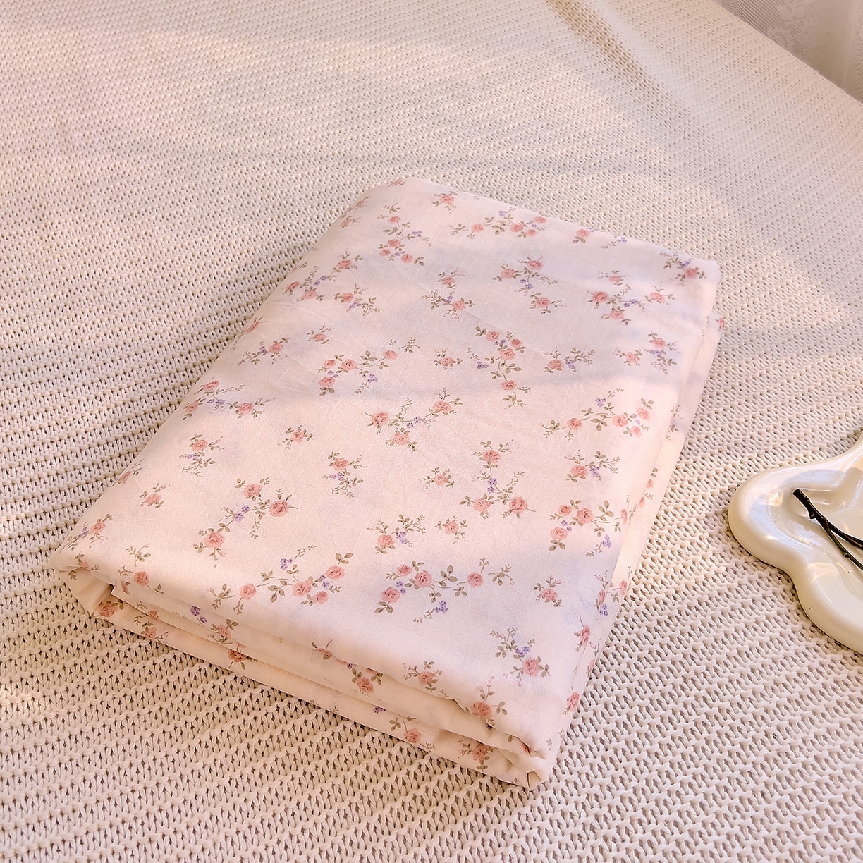 91家纺网 家纺一手货源 找家纺 DoDo 兜兜 2026新款全棉纯棉柔软双层纱单品床单系列（可定做尺寸） 美娜